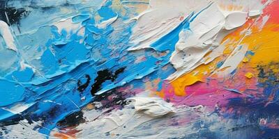 AI generated Abstract Colorful Painting Texture Background. Generative AI photo