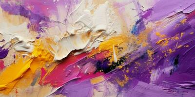 AI generated Abstract Multicolor Painting Texture Background. Colorful Stain. Generative AI photo
