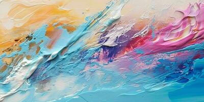 AI generated Abstract Colorful Painting Texture Background. Generative AI photo