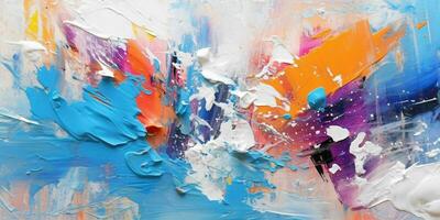 AI generated Abstract Colorful Painting Texture Background. Generative AI photo