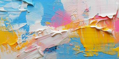 AI generated Abstract Colorful Painting Texture Background. Generative AI photo