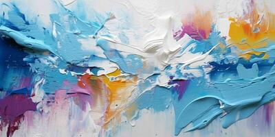 AI generated Abstract Colorful Painting Texture Background. Generative AI photo