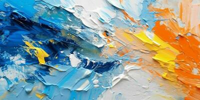 AI generated Abstract Colorful Painting Texture Background. Generative AI photo