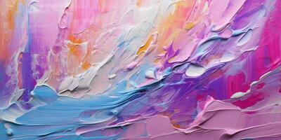 AI generated Abstract Multicolor Painting Texture Background. Colorful Stain. Generative AI photo
