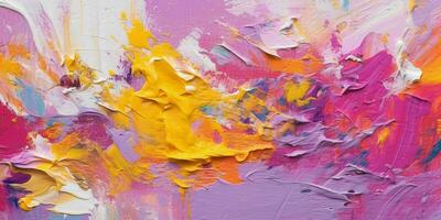 AI generated Abstract Multicolor Painting Texture Background. Colorful Stain. Generative AI photo