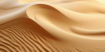 AI generated Desert Sand Texture Background. Sand Dunes. Generative AI photo