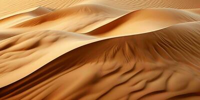 AI generated Desert Sand Texture Background. Sand Dunes. Generative AI photo