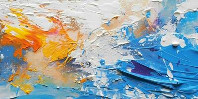 AI generated Abstract Colorful Painting Texture Background. Generative AI photo