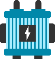 Electric transformer energy power icon png