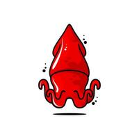 squid vector design on white background