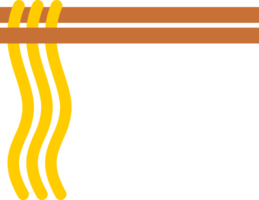 houten eetstokjes noodle of ramen icoon png