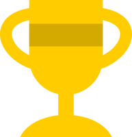 Gelb Trophäe Gewinner Symbol png