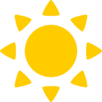 Soleil lumière des rayons icône png