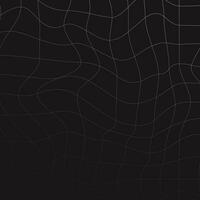 Black and white wavy wireframe abstract background vector