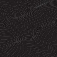 Contour lines background. Wavy line art vector