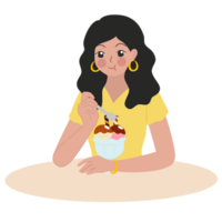 Comiendo helado png