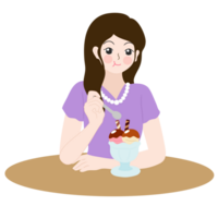 Comiendo helado png