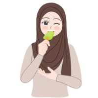 en mangeant la glace crème bâton clipart png