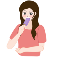 comiendo hielo crema palo clipart png