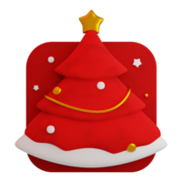 árbol de navidad de renderizado 3d png