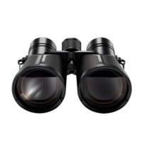 AI generated black travel binoculars top side png
