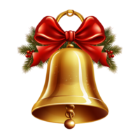 AI generated 3d render of christmas bell png