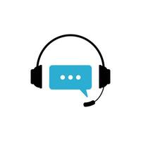 Customer service chat icon vector design template