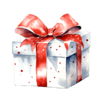 ai generado acuarela Navidad regalos.. clipart. ai generado. png