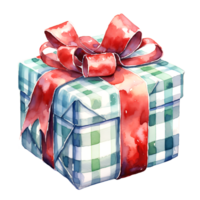 ai generado acuarela Navidad regalos.. clipart. ai generado. png