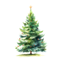 ai généré aquarelle Noël des arbres. clipart. ai généré. png