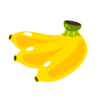 amarelo fruta banana, plano estilo png