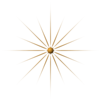 d'or scintillait 3d symbole luxe décoratif conception pour élément png