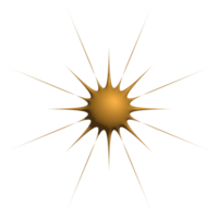 golden funkeln 3d Symbol Luxus dekorativ Design zum Element png