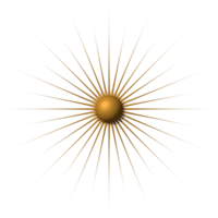 d'or scintillait 3d symbole luxe décoratif conception pour élément png