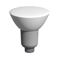 3d illustration of white light bulb idea icon business concept png