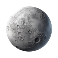 AI generated PNG moon on transparent background