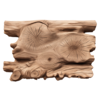 AI generated PNG wood on transparent background