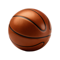 ai genererad png basketboll boll på transparent bakgrund