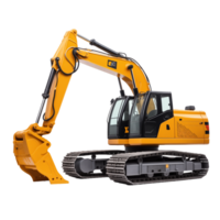 AI generated PNG Excavator on transparent background