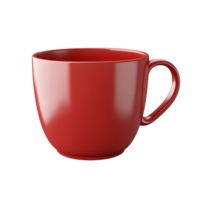 AI generated PNG red cup on transparent background