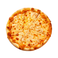 ai gerado png quatro queijo pizza em transparente fundo