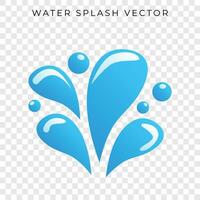 agua chapoteo vector degradado estilo agua soltar