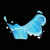 agua chapoteo vector realista estilo splat