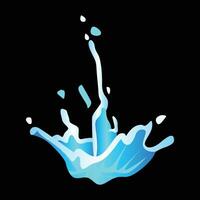 water splash vector realistic style png