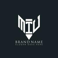 MTU abstract letter logo. MTU creative monogram initials letter logo concept. MTU Unique modern flat abstract vector letter logo design.