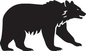 Bear vector silhouette illustration