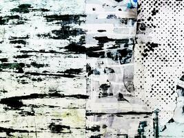 Old ripped blank torn grunge posters texture background photo