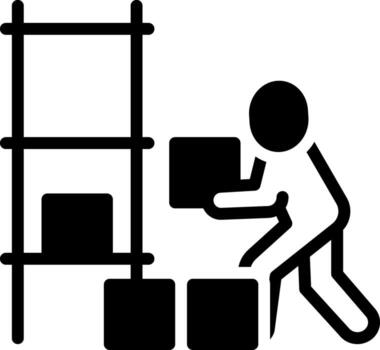 solid icon for keep vector