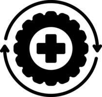 solid icon for recover vector