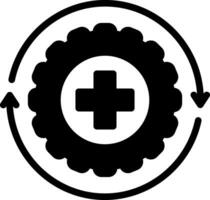 solid icon for recover vector